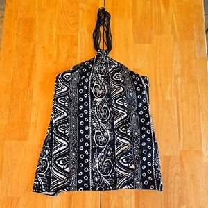 Halter with Beaded Neck